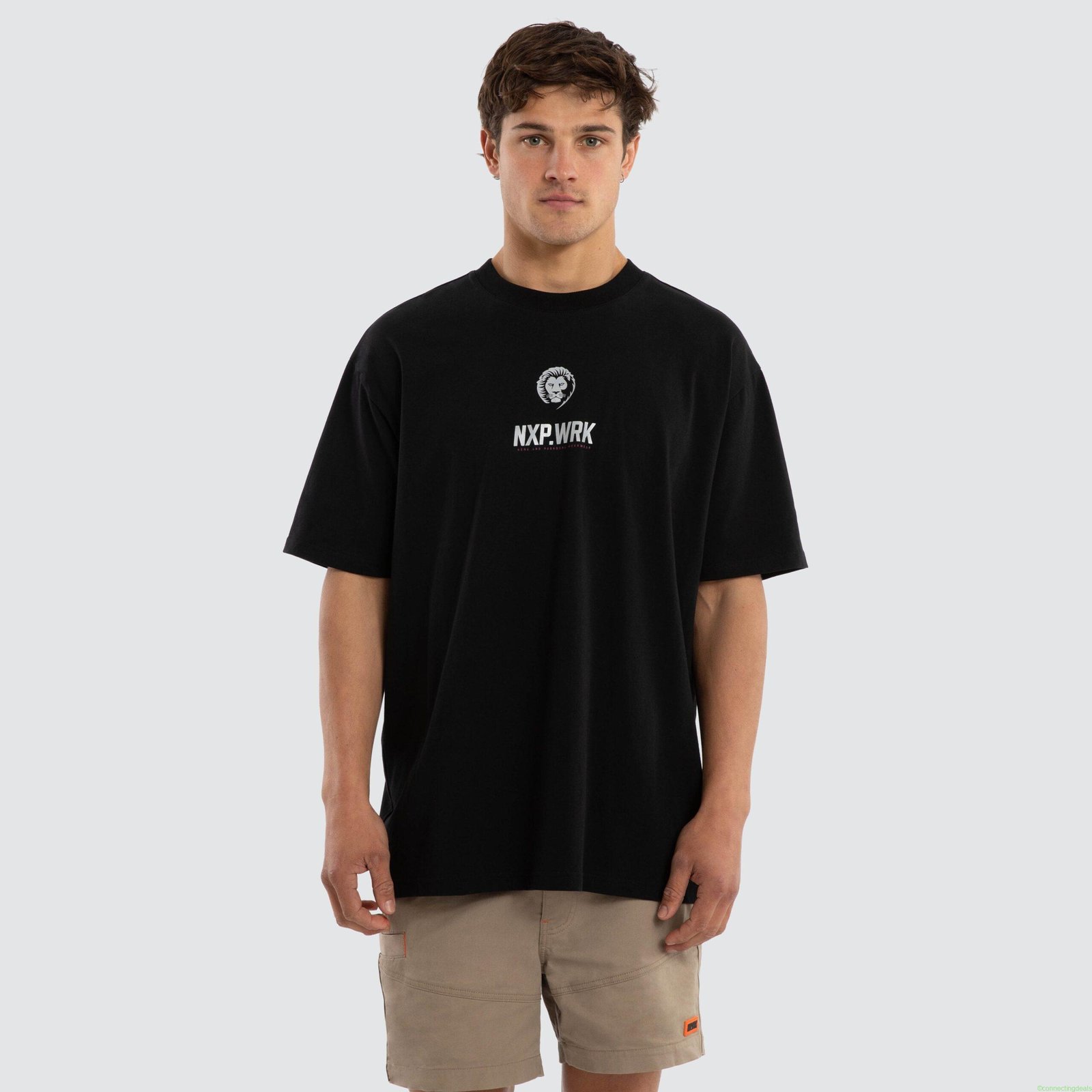 Brisbane Lions Union Tee Jet Black