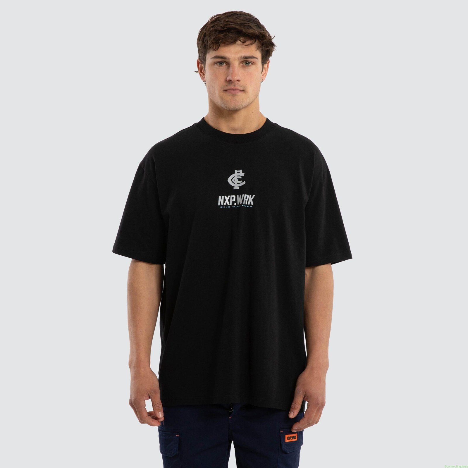 Carlton Blues Union Tee Jet Black