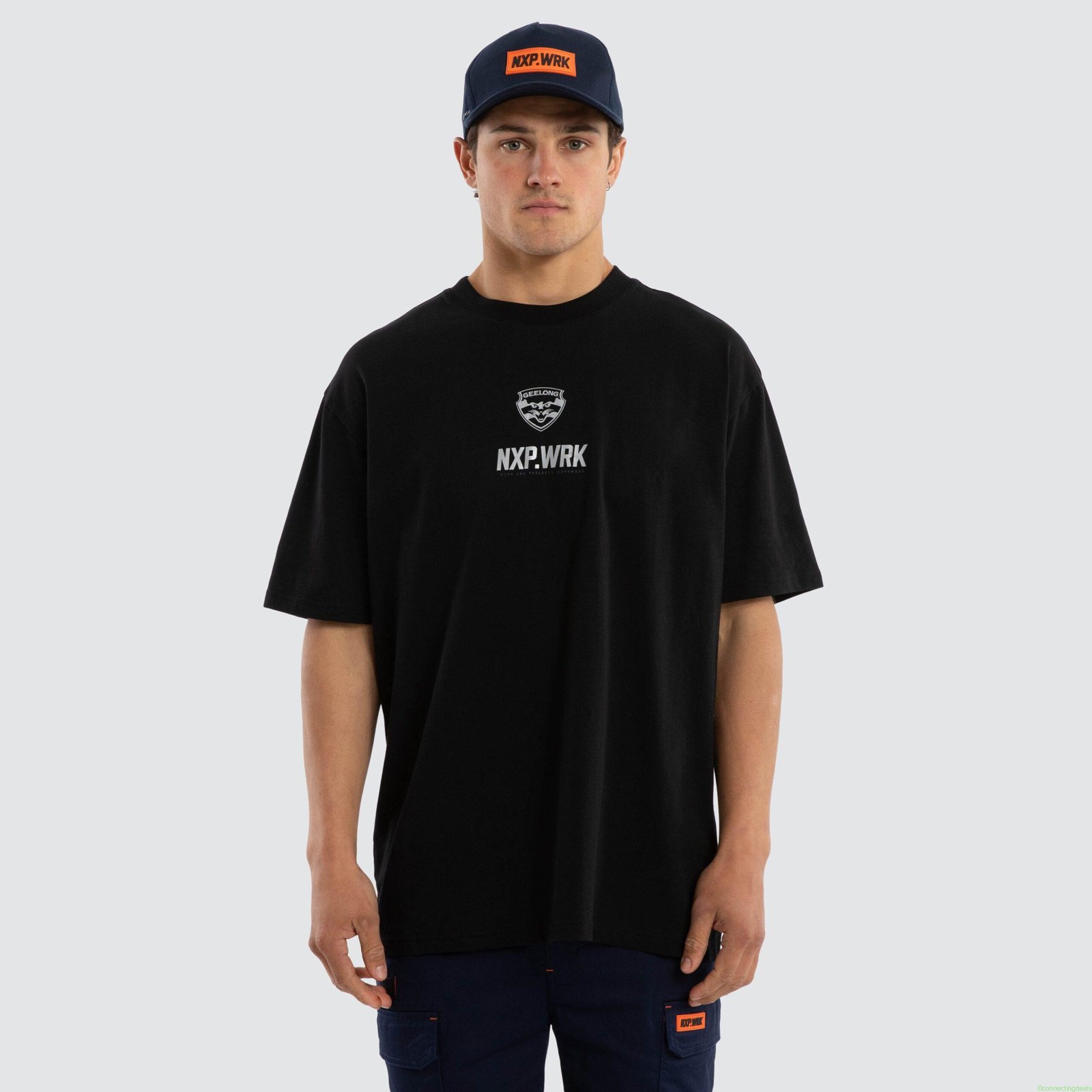 Geelong Cats Union Tee Jet Black