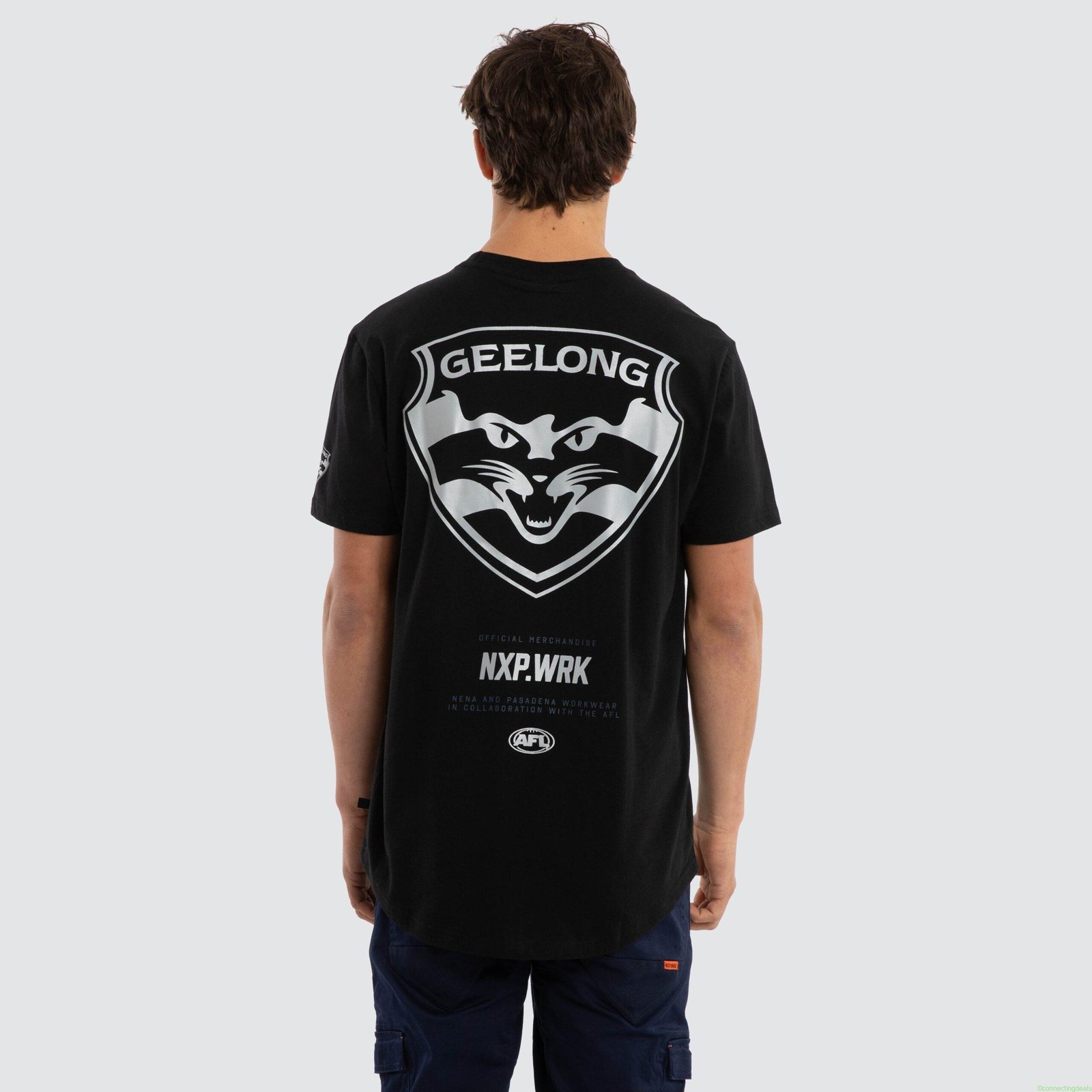 Geelong Cats Legal Tee Jet Black