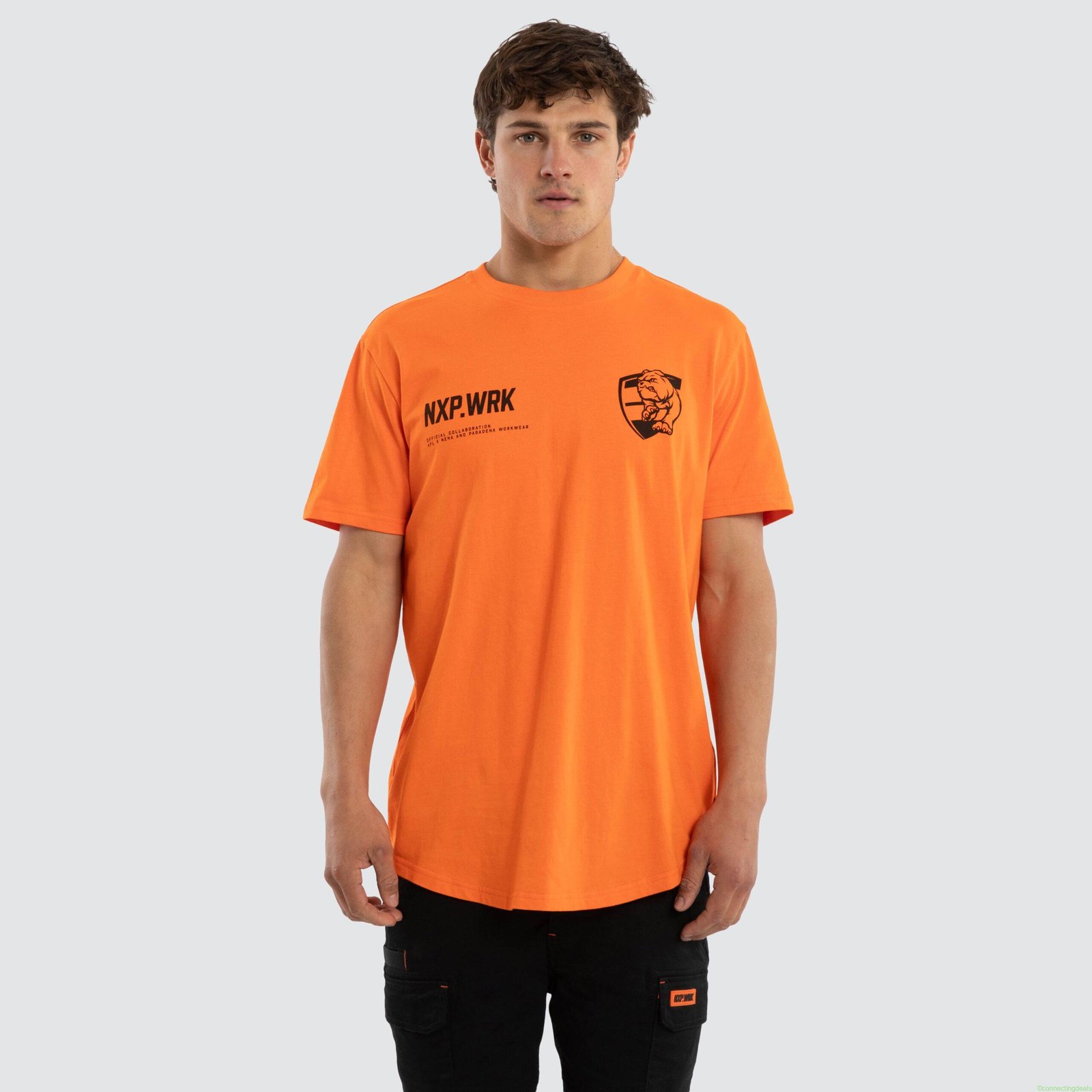 Western Bulldogs Ethic Tee Work Orange