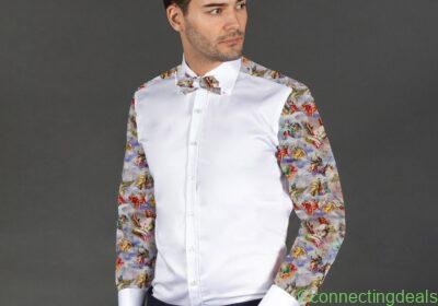 angels-printed-tuxedo-shirt-with-bowtie-885724
