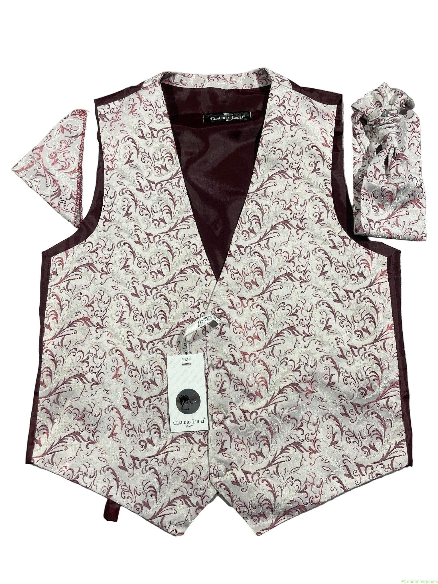 BAROQUE WAISTCOAT CRAVAT AND HANDKERCHIEF SET