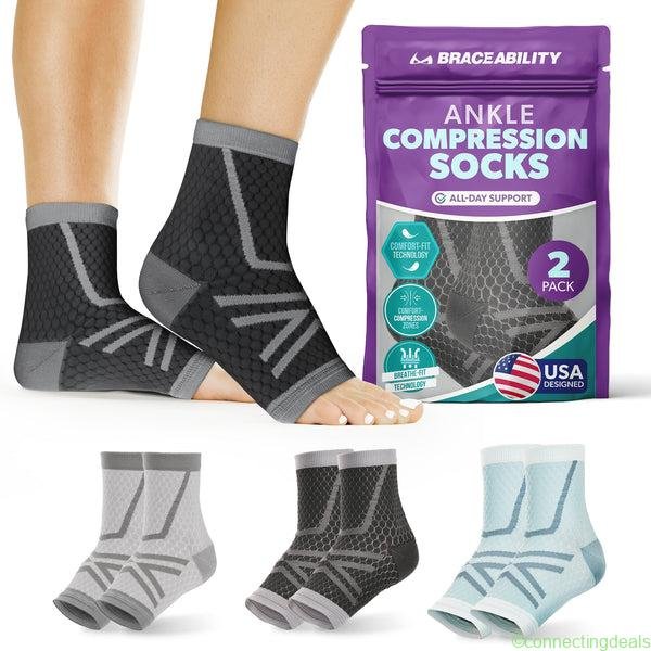 Ankle Compression Socks, NEW at BraceAbility!