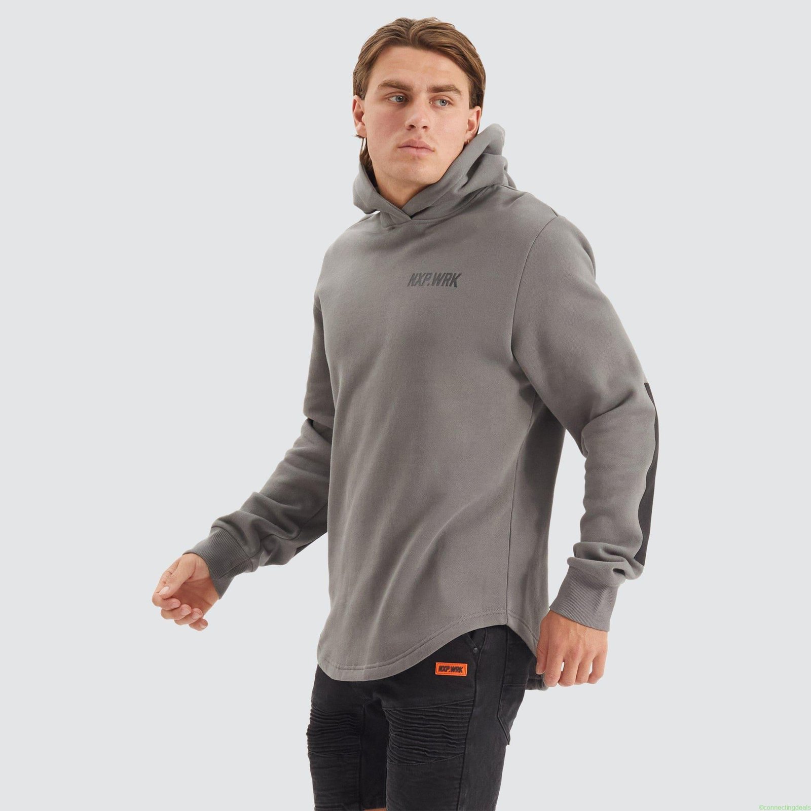 Blueprint Dual Curved Hoodie Charcoal