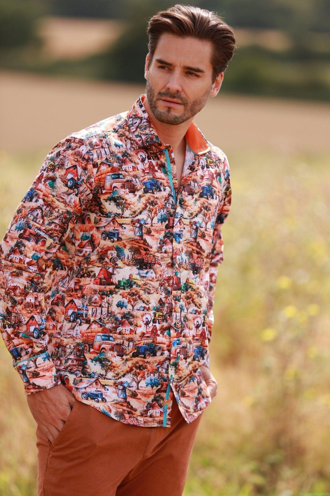 BOUNTIFUL HARVEST PRINT SHIRT