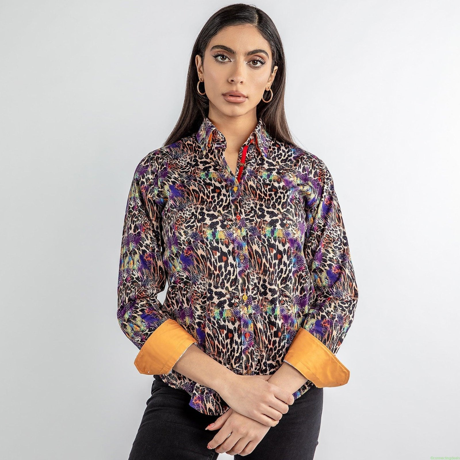 free ads CATWOMAN LEOPARD WOMENS PRINT SHIRT