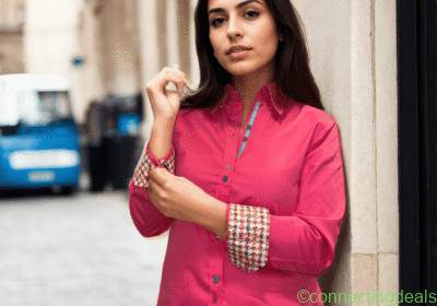 classic-womens-plain-shirt-with-houndstooth-insert-479250