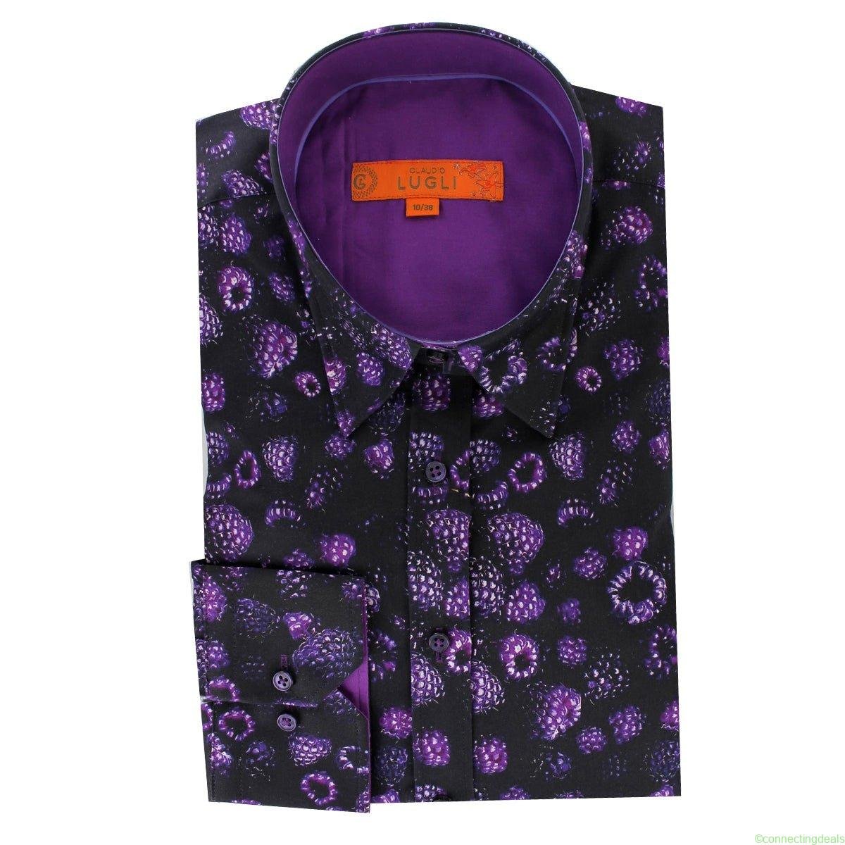 free ads Claudio Lugli Womens Purple Raspberry Print