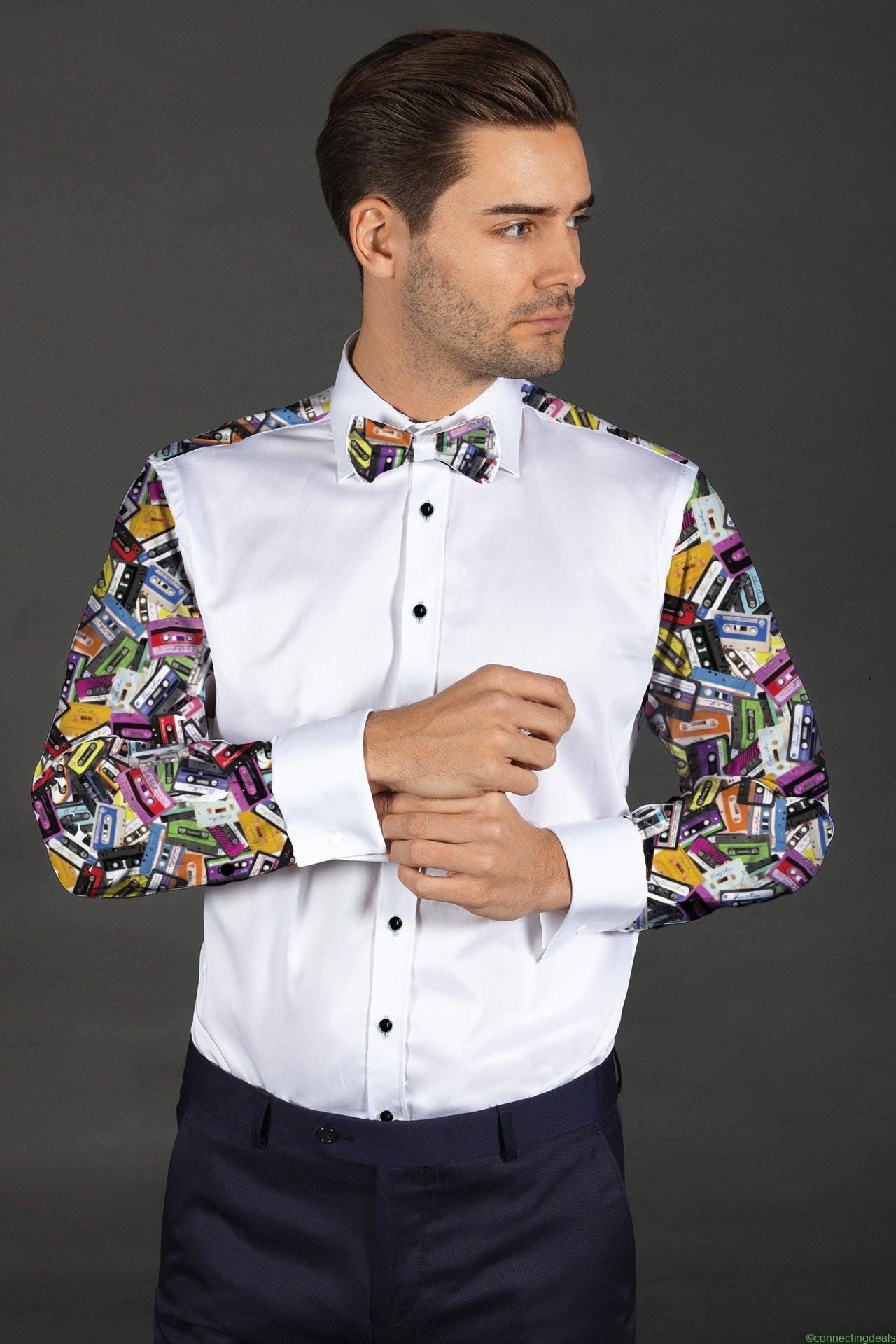 CASSETTE TUXEDO SHIRT WITH BOWTIE