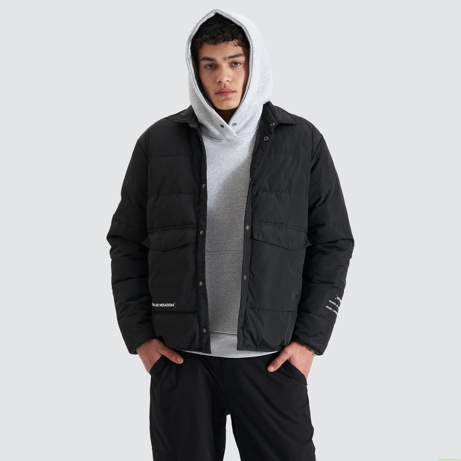 Context Puffer Shirt Jet Black