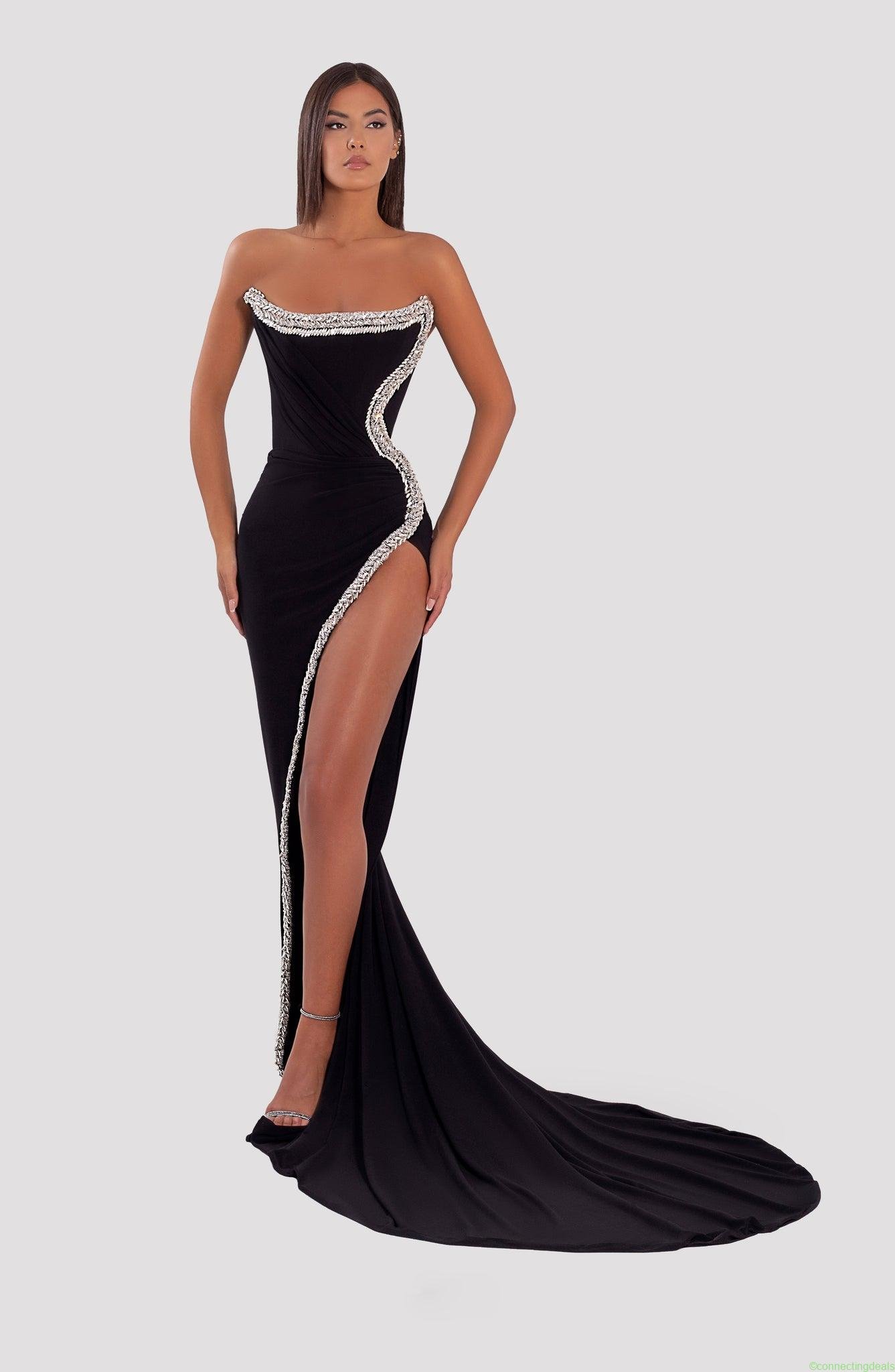 Crystal Corset Long Dress
