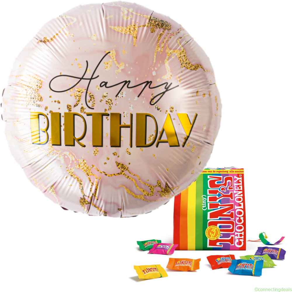 Tonys Chocolonely Ballon Happy Birthday