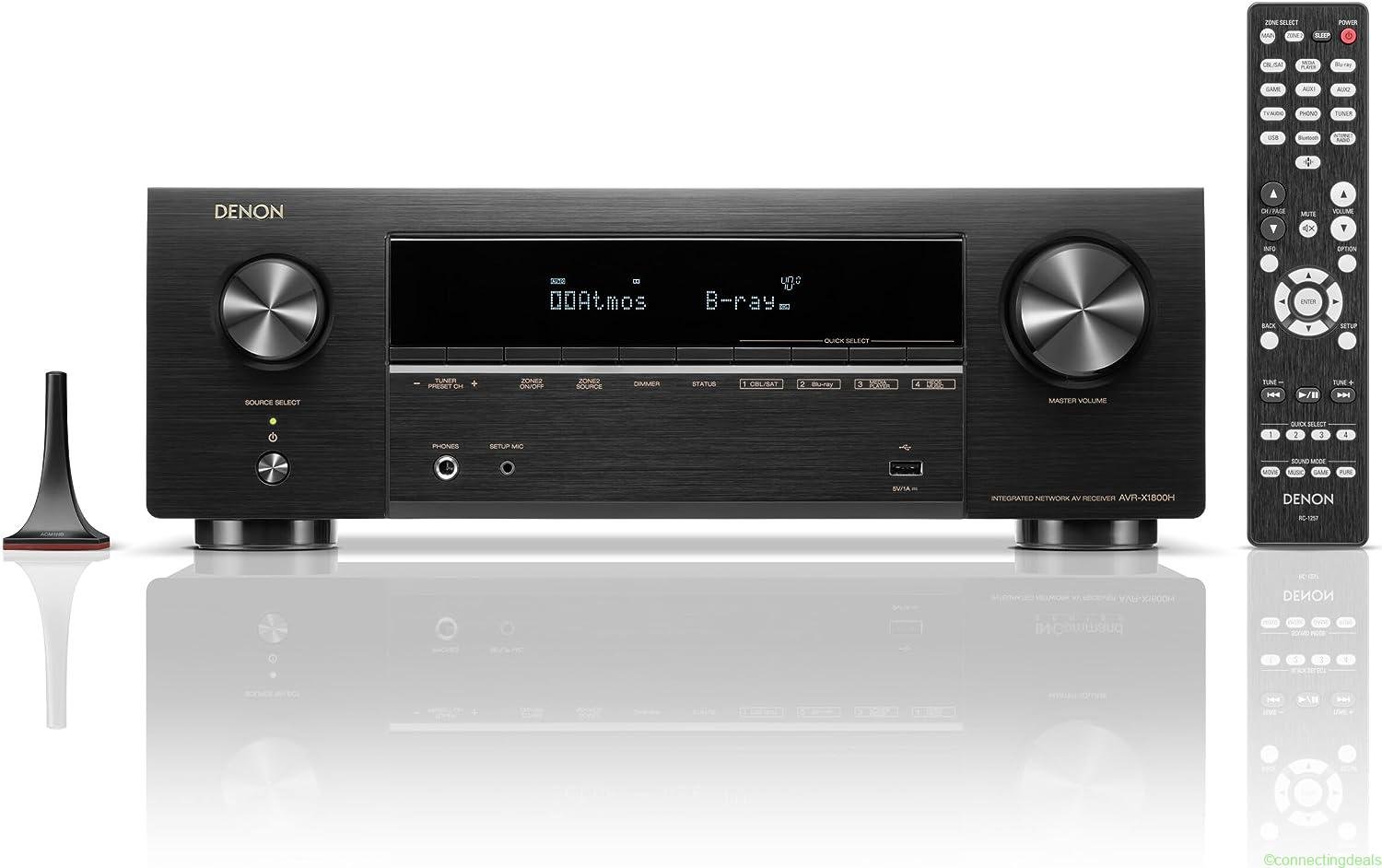 Denon AVR-X1800H 72-Channel Home Theater