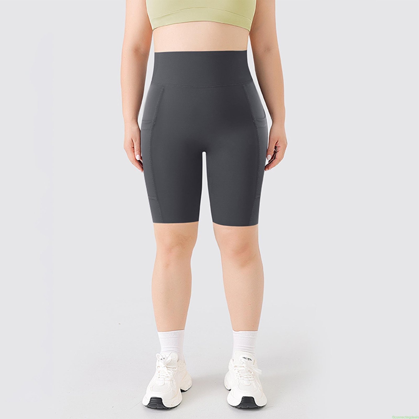 VICONOW 11inch Sculpting High-Waist Biker