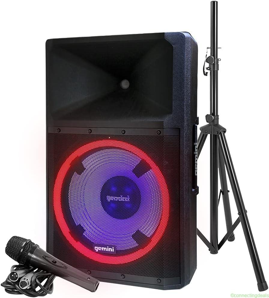 Gemini 2200W 15 Powered Bluetooth PA Speaker