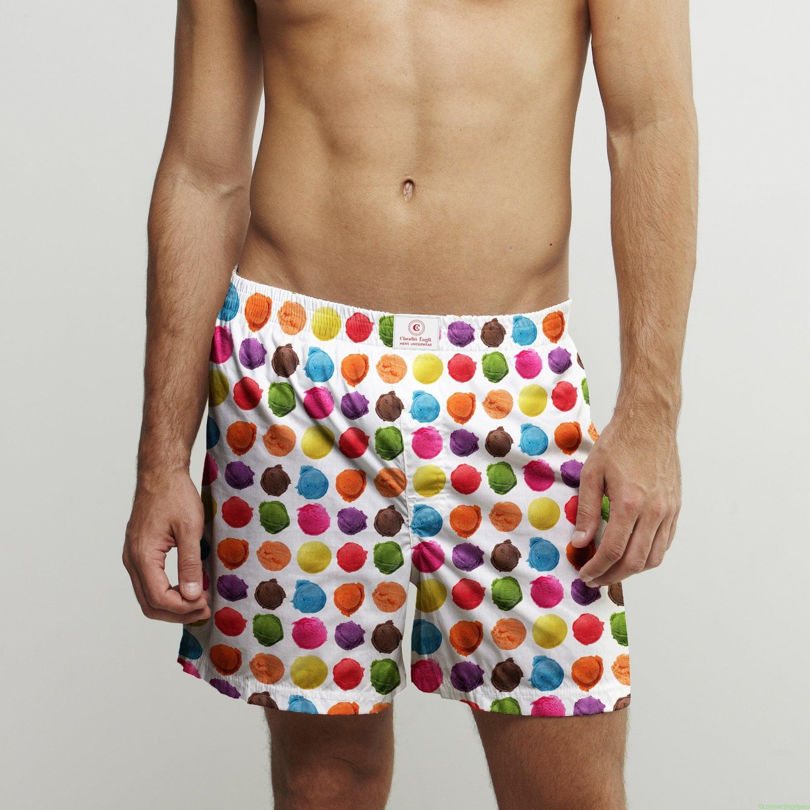 ICE CREAM SCOOP COTTON POPLIN PRINT BOXER