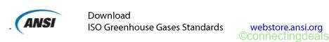 ISO 14064 Greenhouse Gases Standards