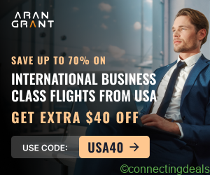 Business Class Flights from USA *Promo Code