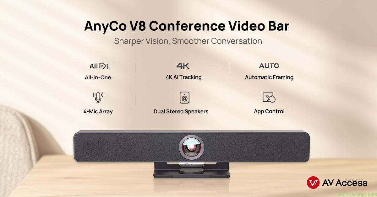 AV Access AnyCo V8 All in One Video Bar for