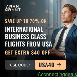 Business Class Flights from USA *Promo Code