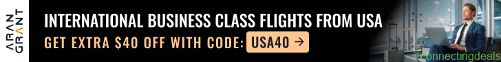 Business Class Flights from USA *Promo Code