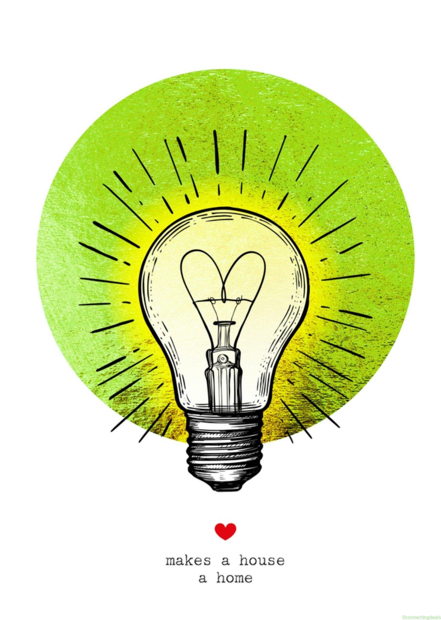 Bright Spot Verhuiskaart Illustratie Standard