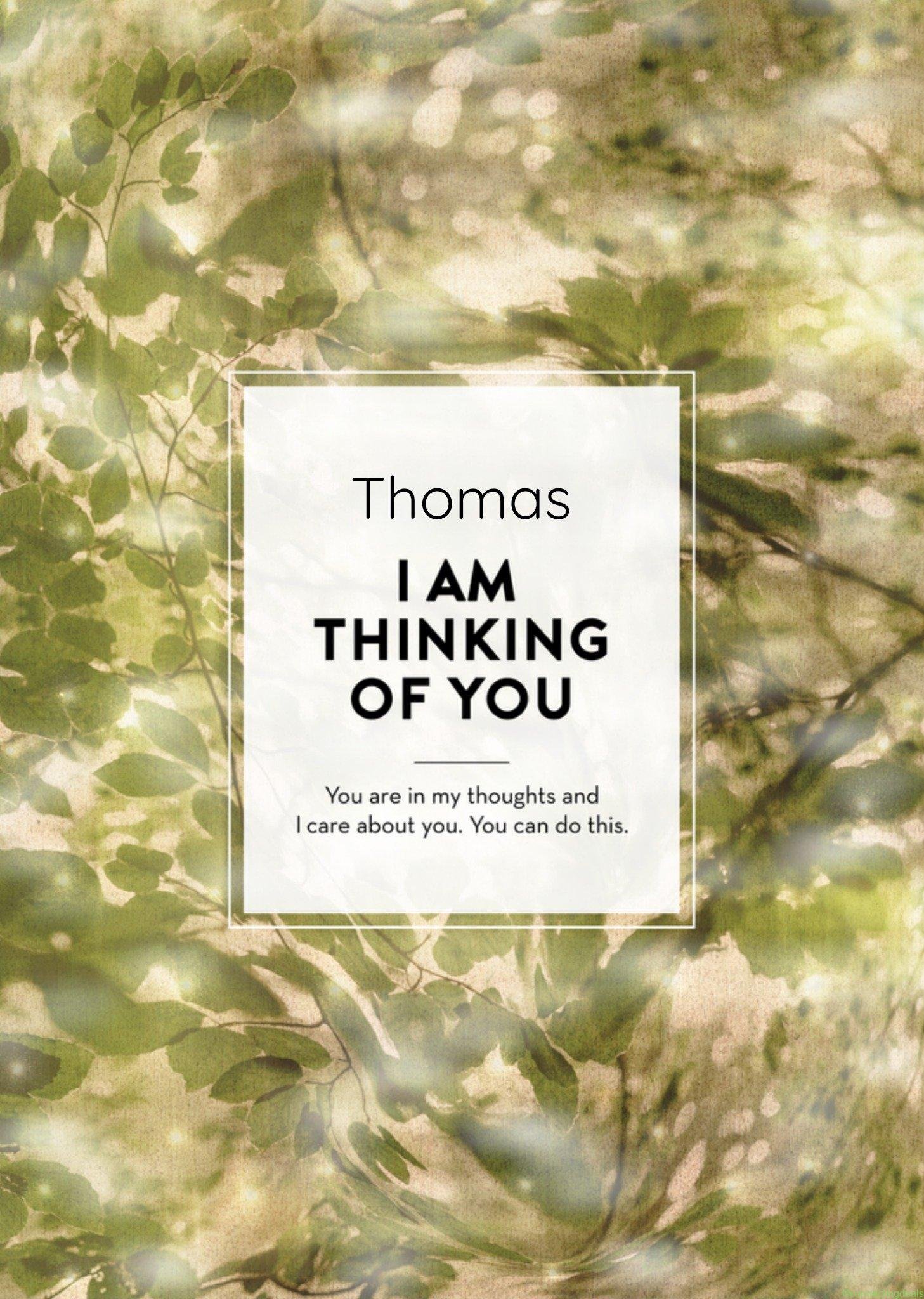 The Gift Label Denken aan kaart I care about