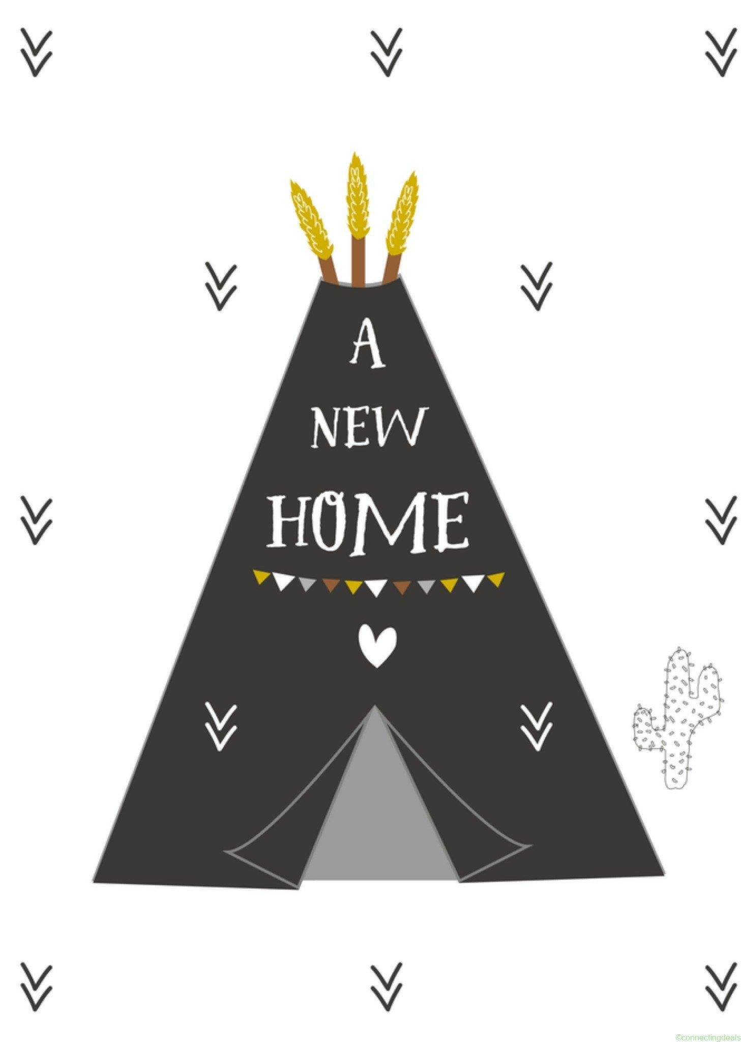 Tsjip Nieuwe woning kaart Tipi Cactus Giant