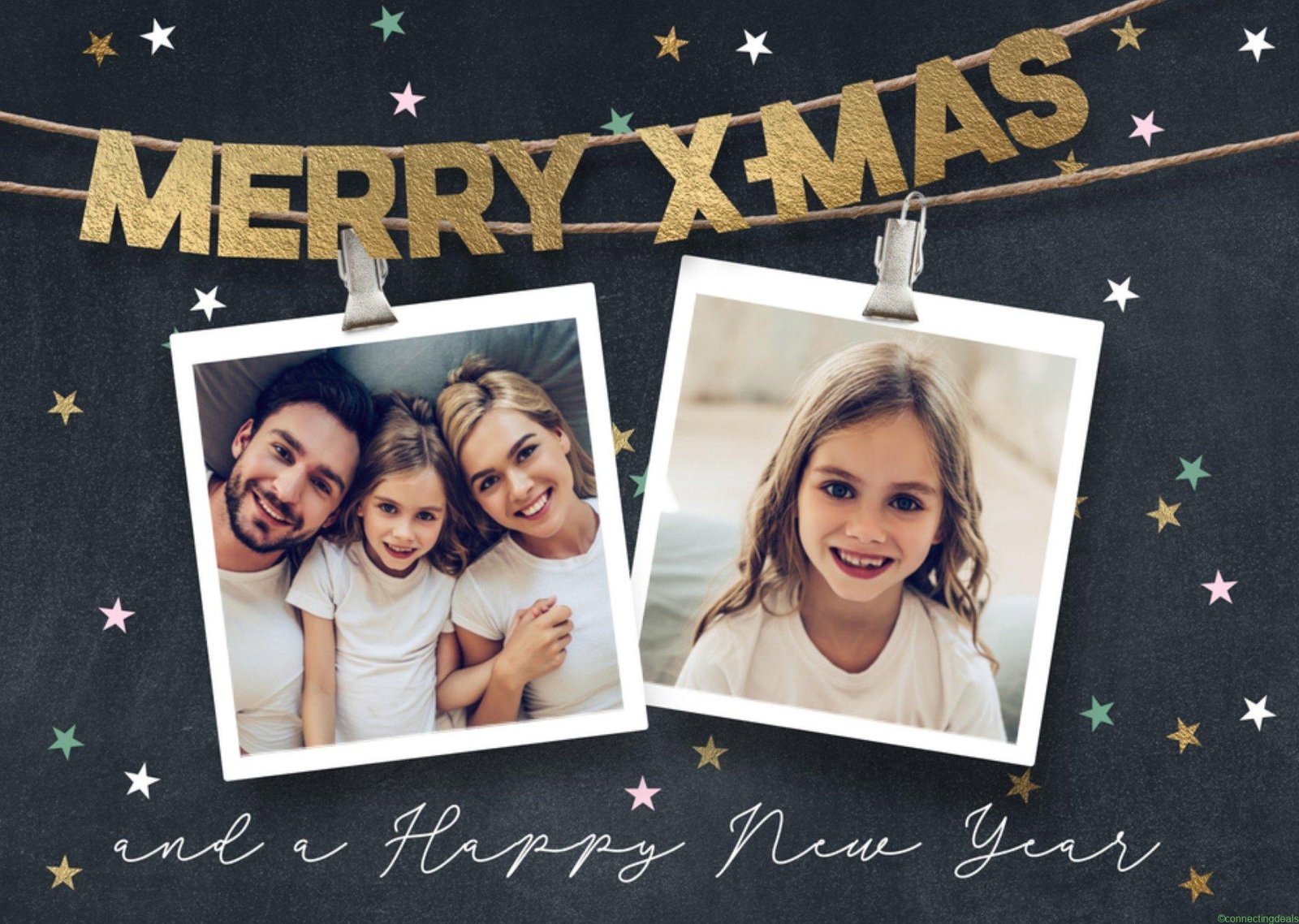 free ads Luckz Kerstkaart Merry X-mas Postcard