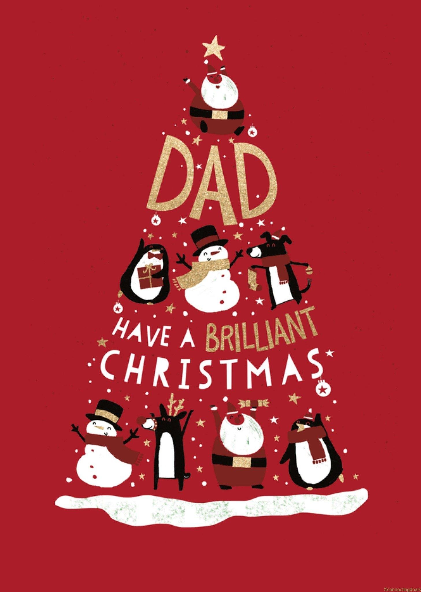 UK Greetings Kerst Kerstboom Vader