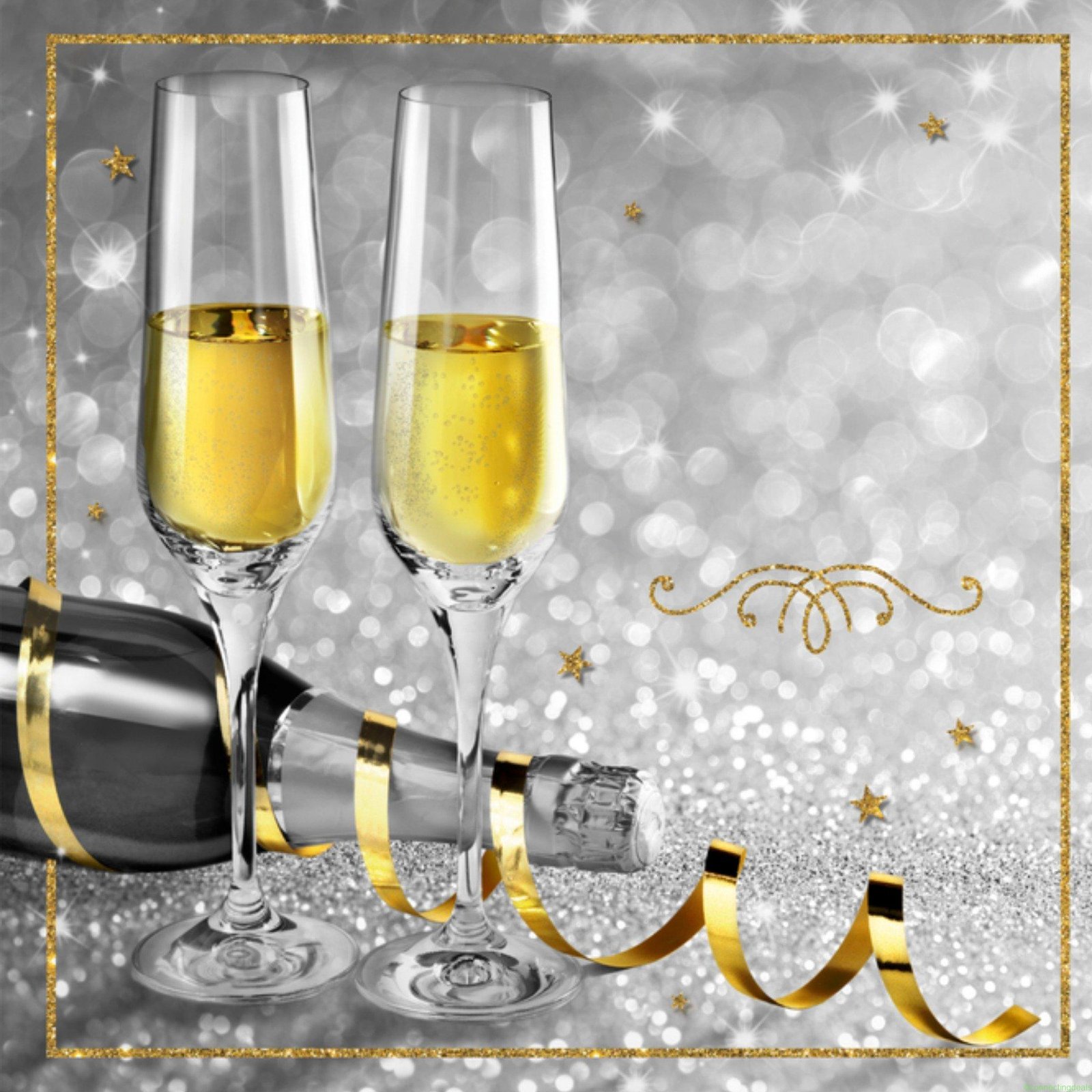 TMS Kerst Champagne Feestelijk Square