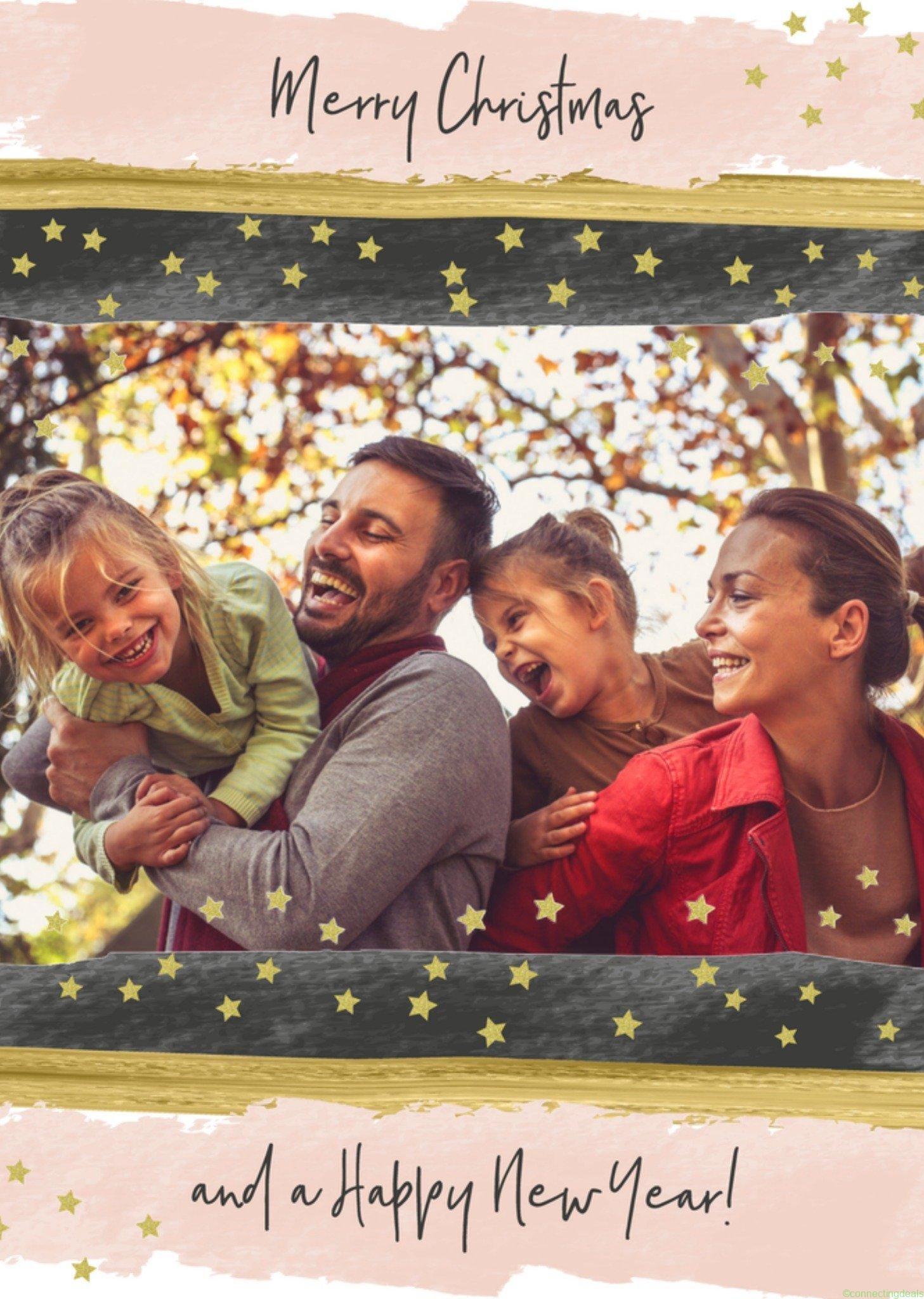 Tsjip Kerstkaart fotokaart stippen