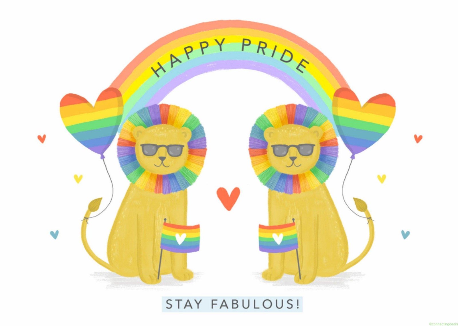 free ads Greetz Pride kaart Vrolijk Neutraal