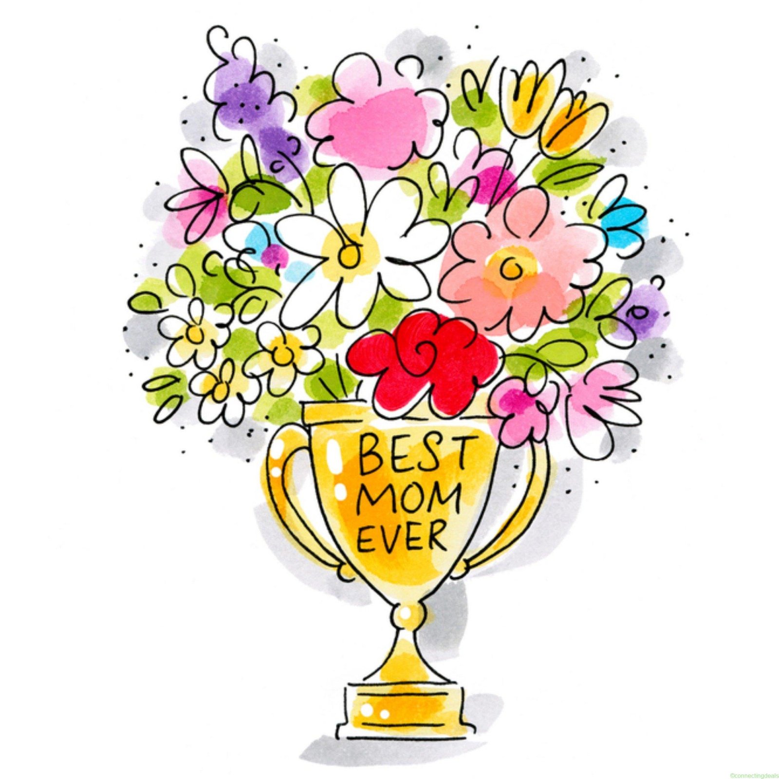 Blond Amsterdam Moederdagkaart best mom