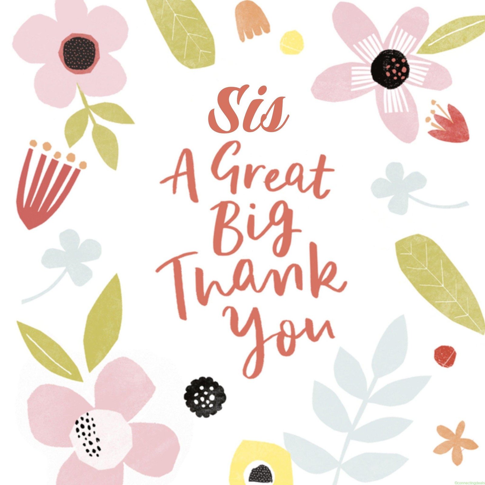 UK Greetings Schattig Square Card