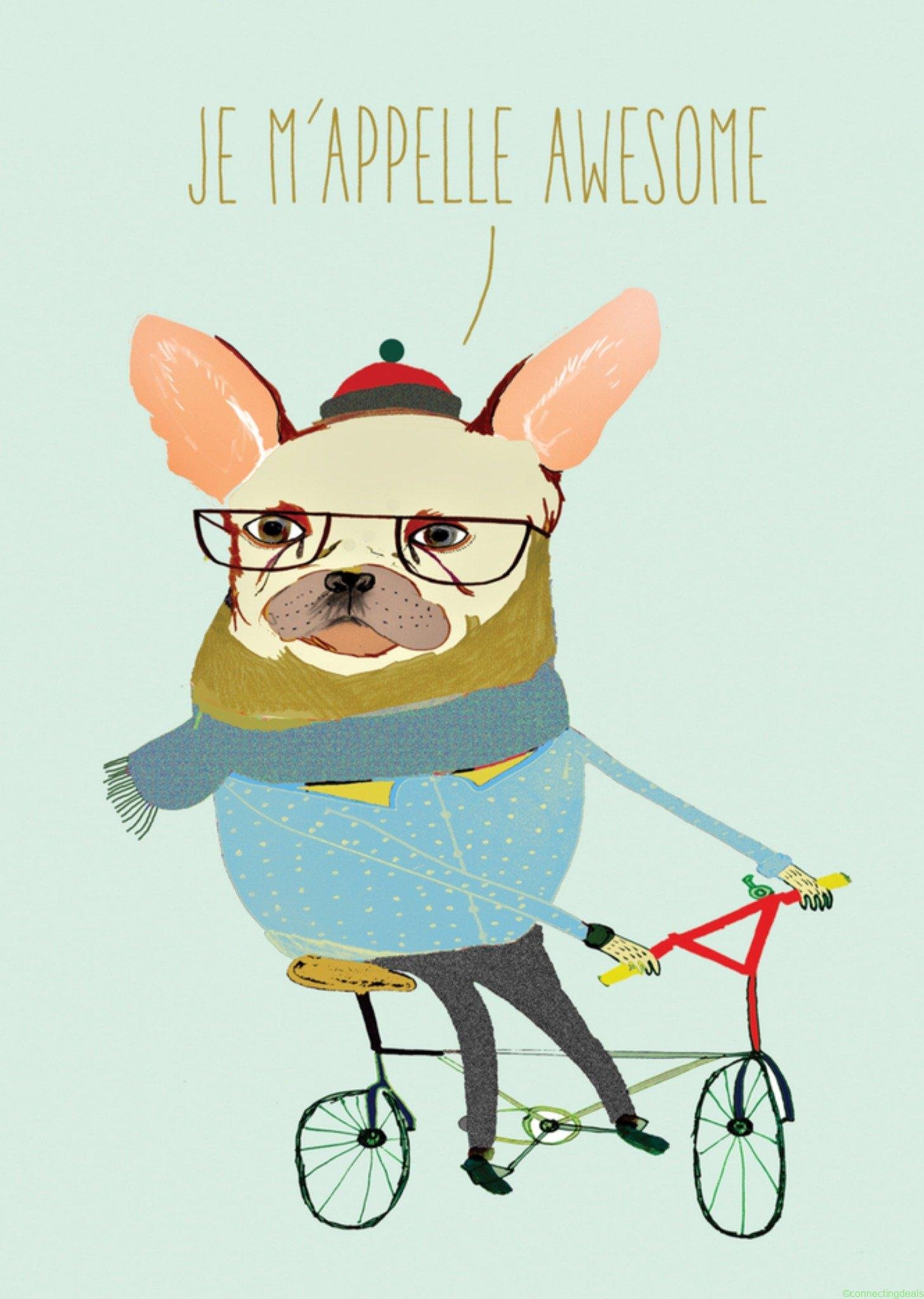 Brainbox Candy Verjaardagskaart hond op