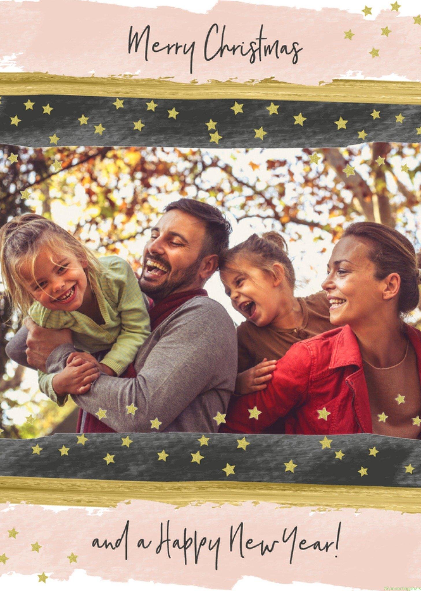 Tsjip Kerstkaart fotokaart stippen Standard