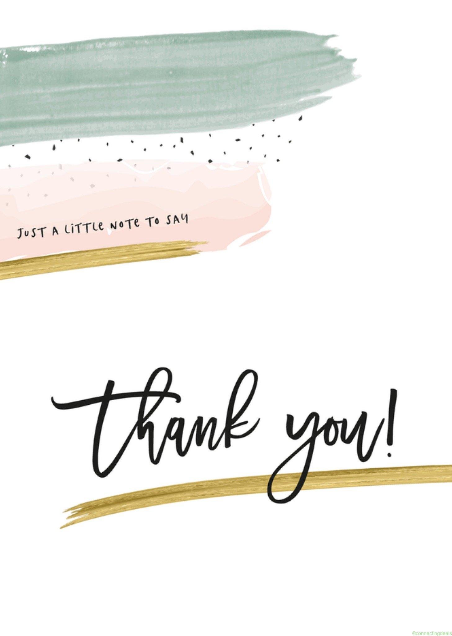 Tsjip bedankkaart Verfstrepen Thank you Postcard