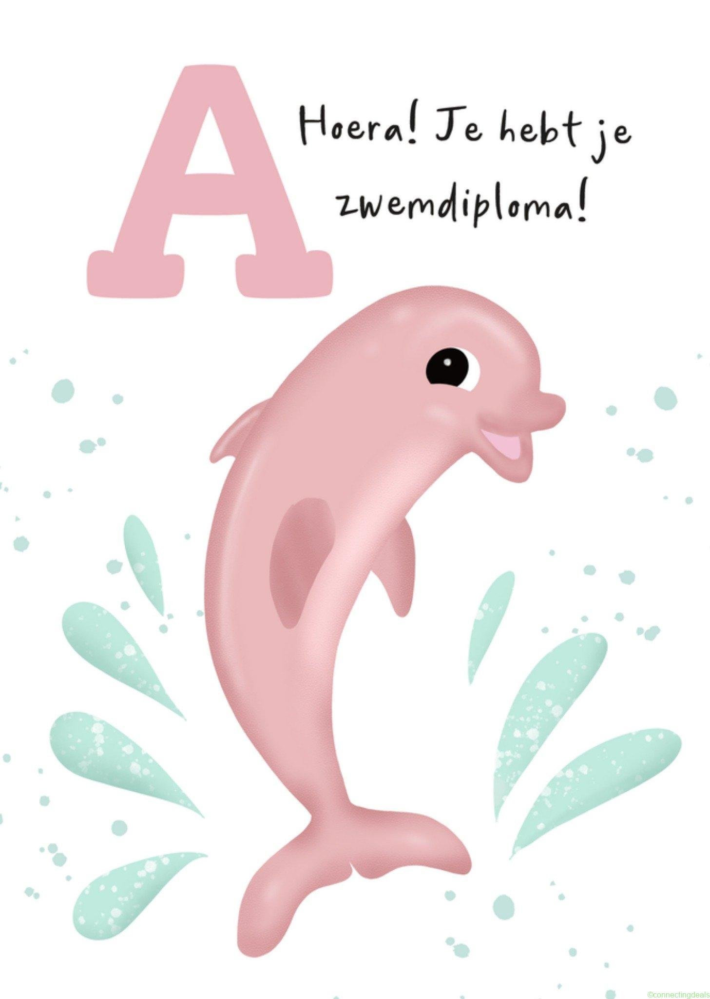 Tsjip Zwemdiploma kaart dolfijn A