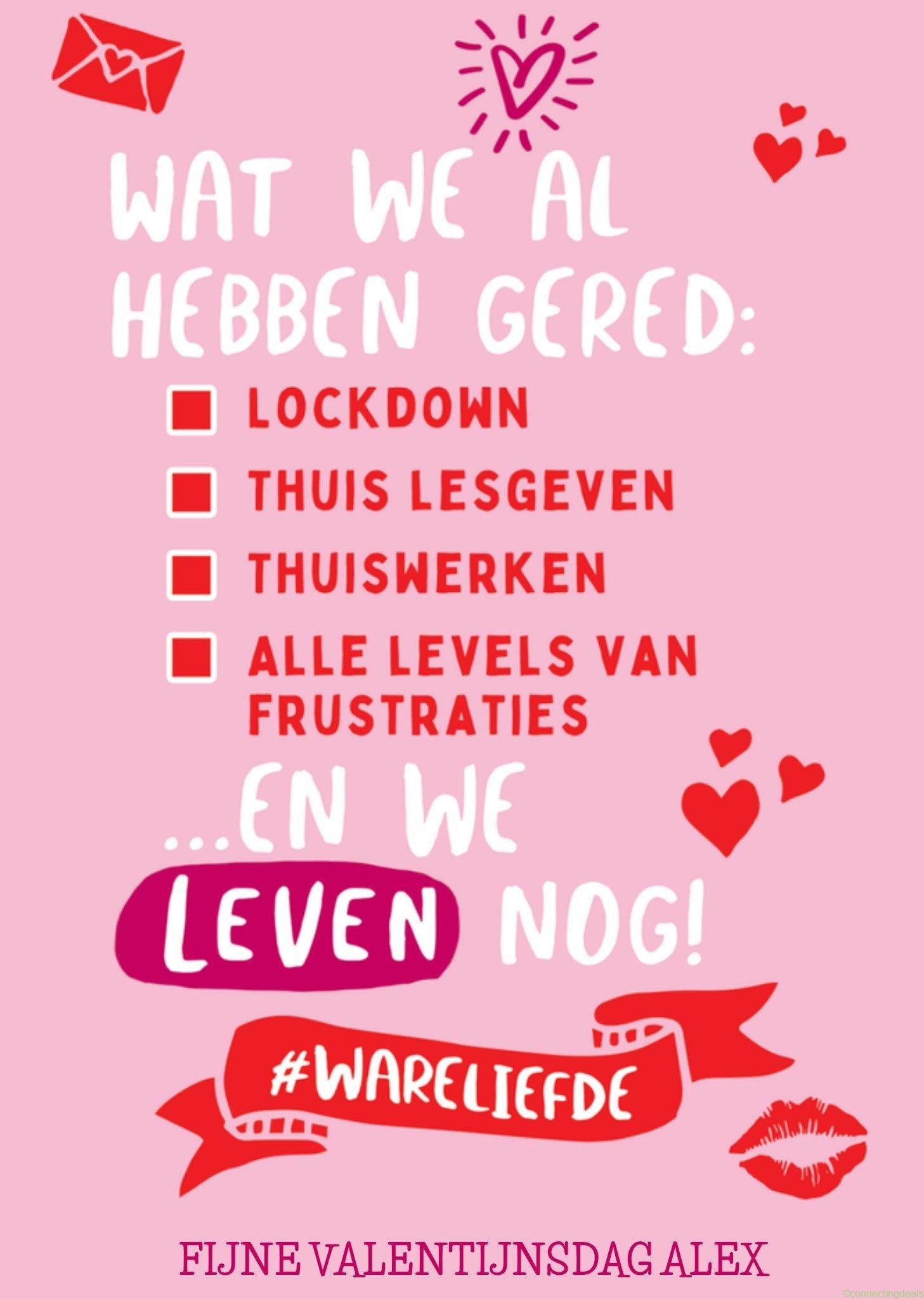 The London Studio Valentijnskaart met naam