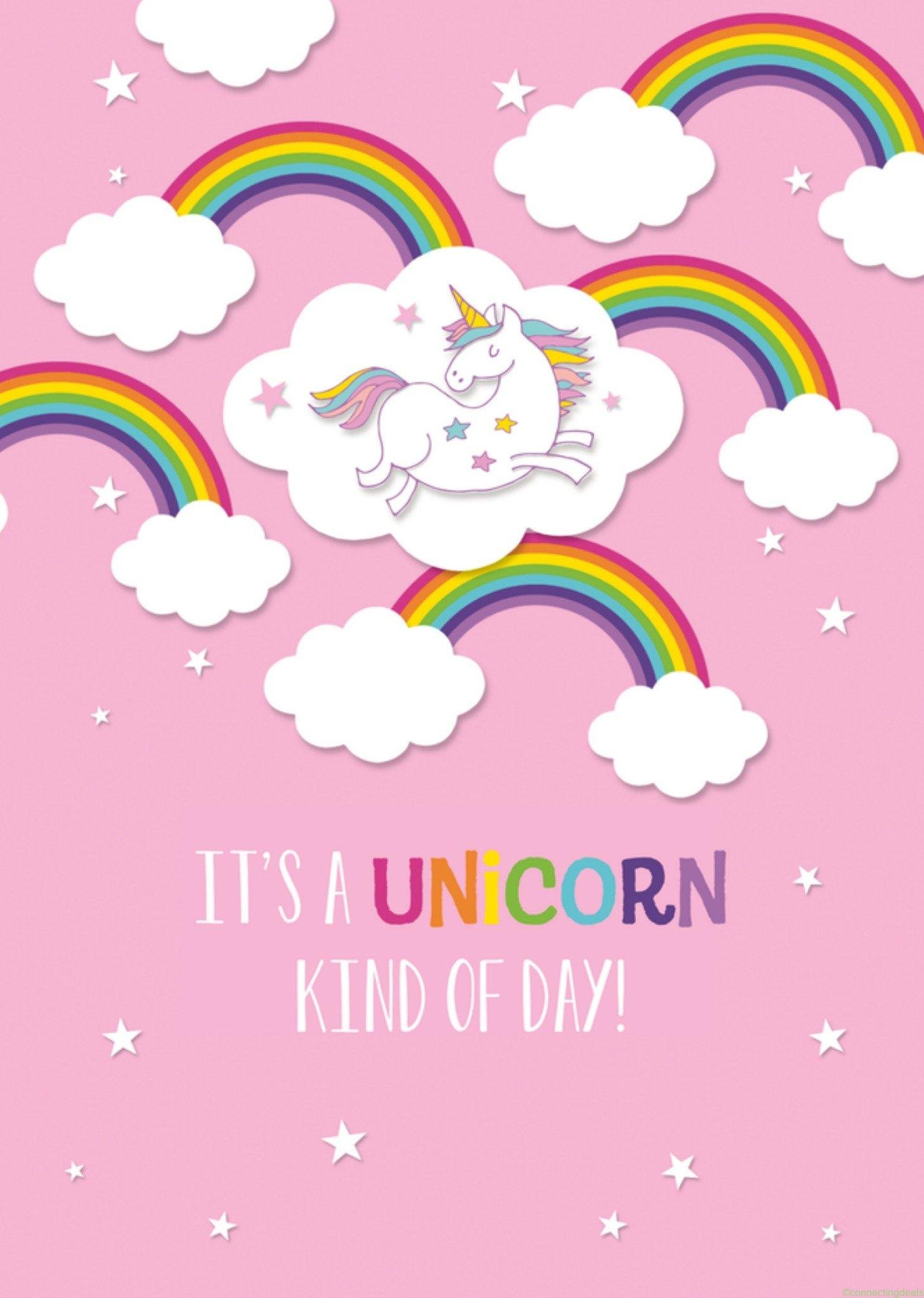 TMS Zomaar Meisje Unicorn Postcard