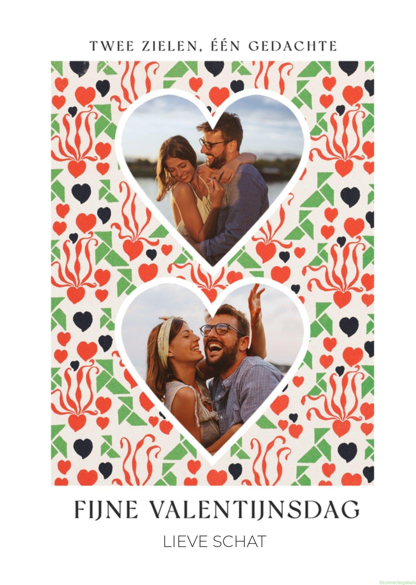 The V & A V & A Valentijnskaart Harten Met