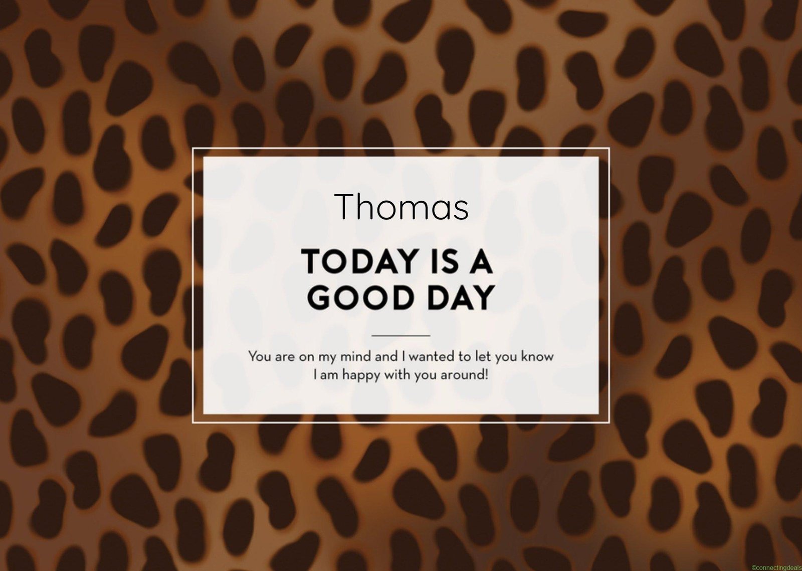 The Gift Label Zomaar kaart Today is a good