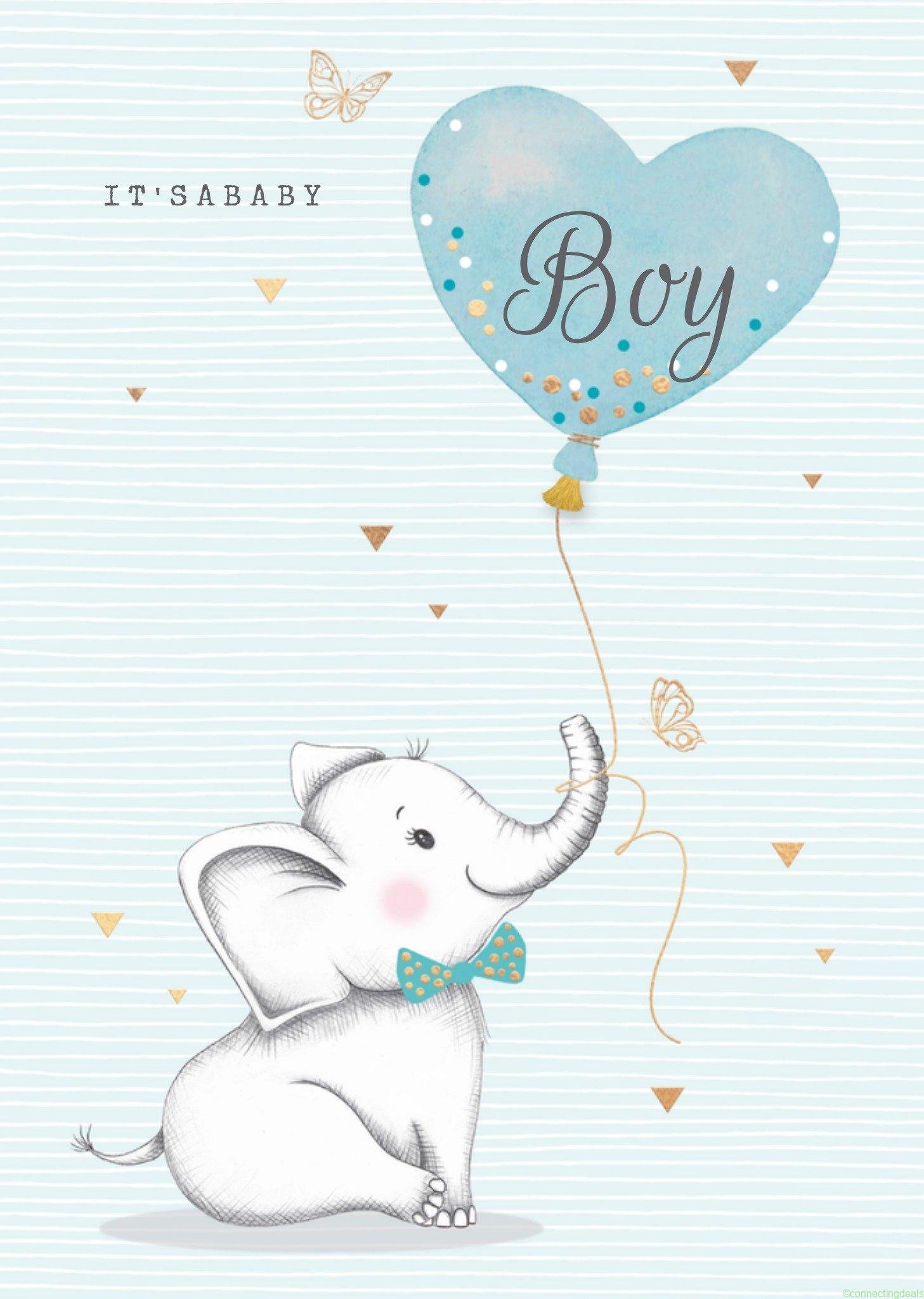 TMS Geboortekaart Its a baby boy