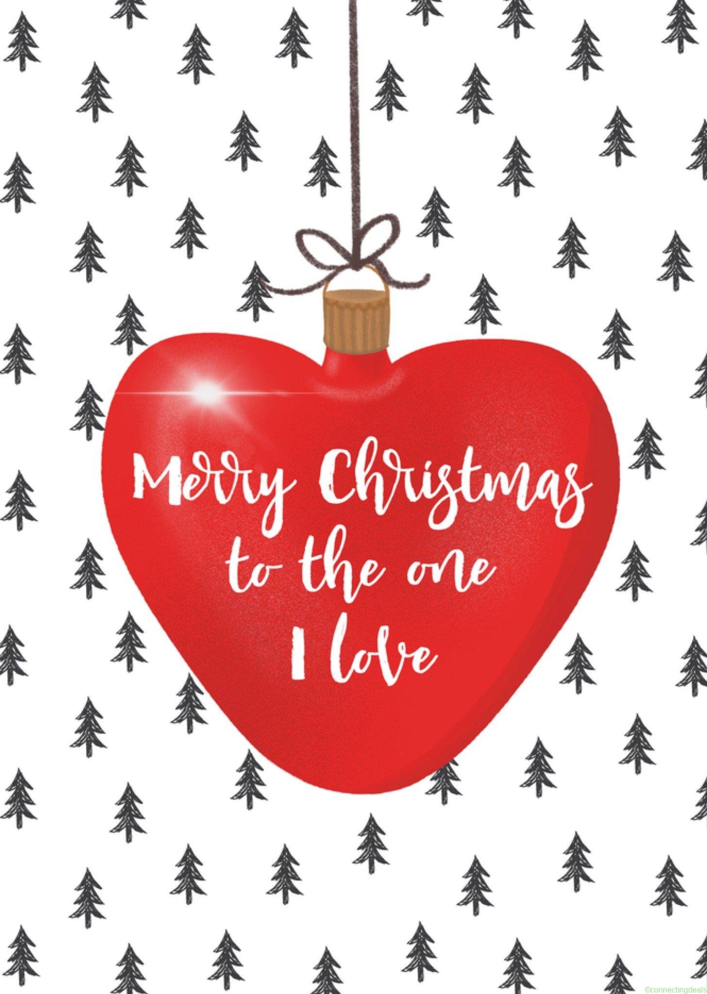 Tsjip Kerstkaart To the one I love Giant