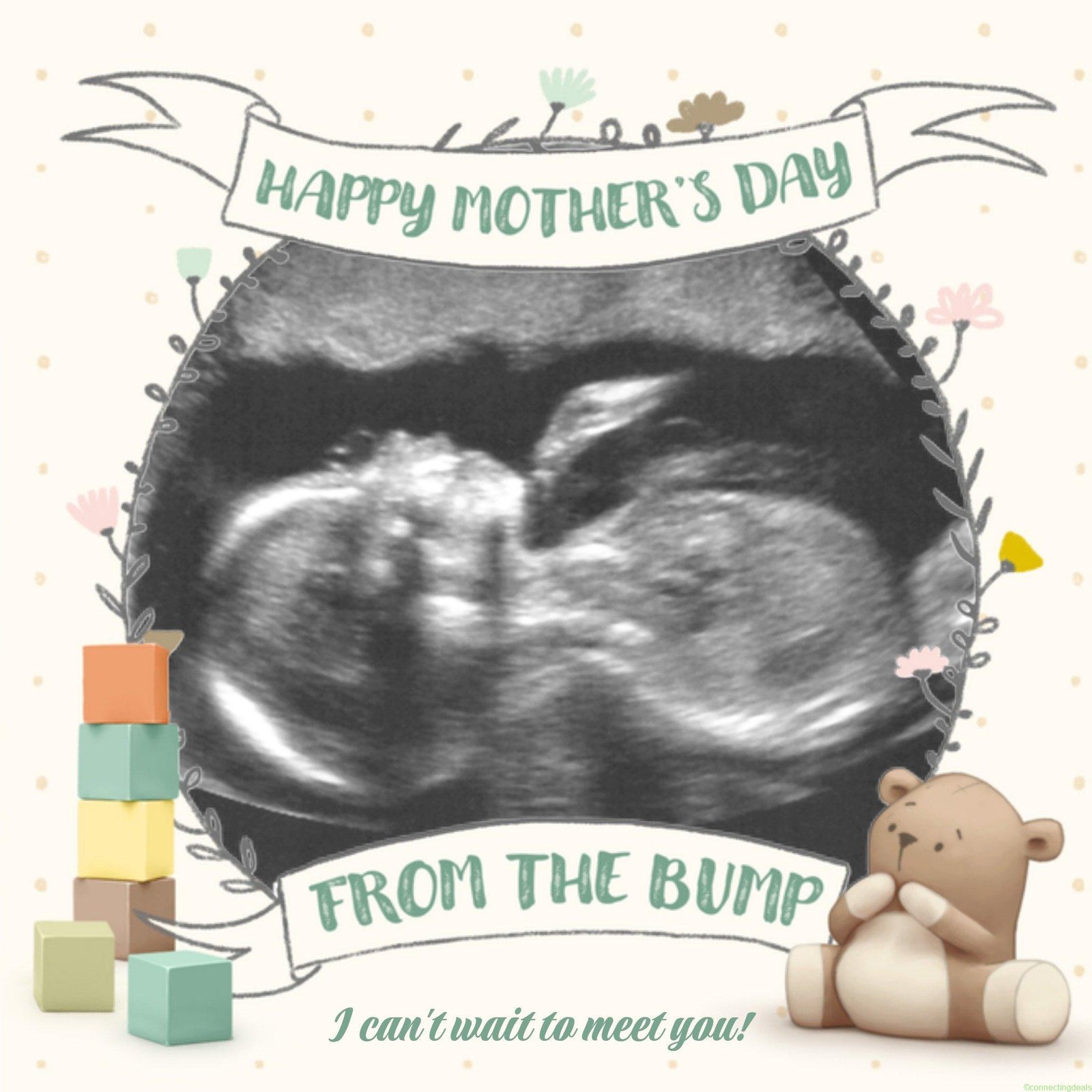 Uddle Moederdagkaart zwanger foto Giant