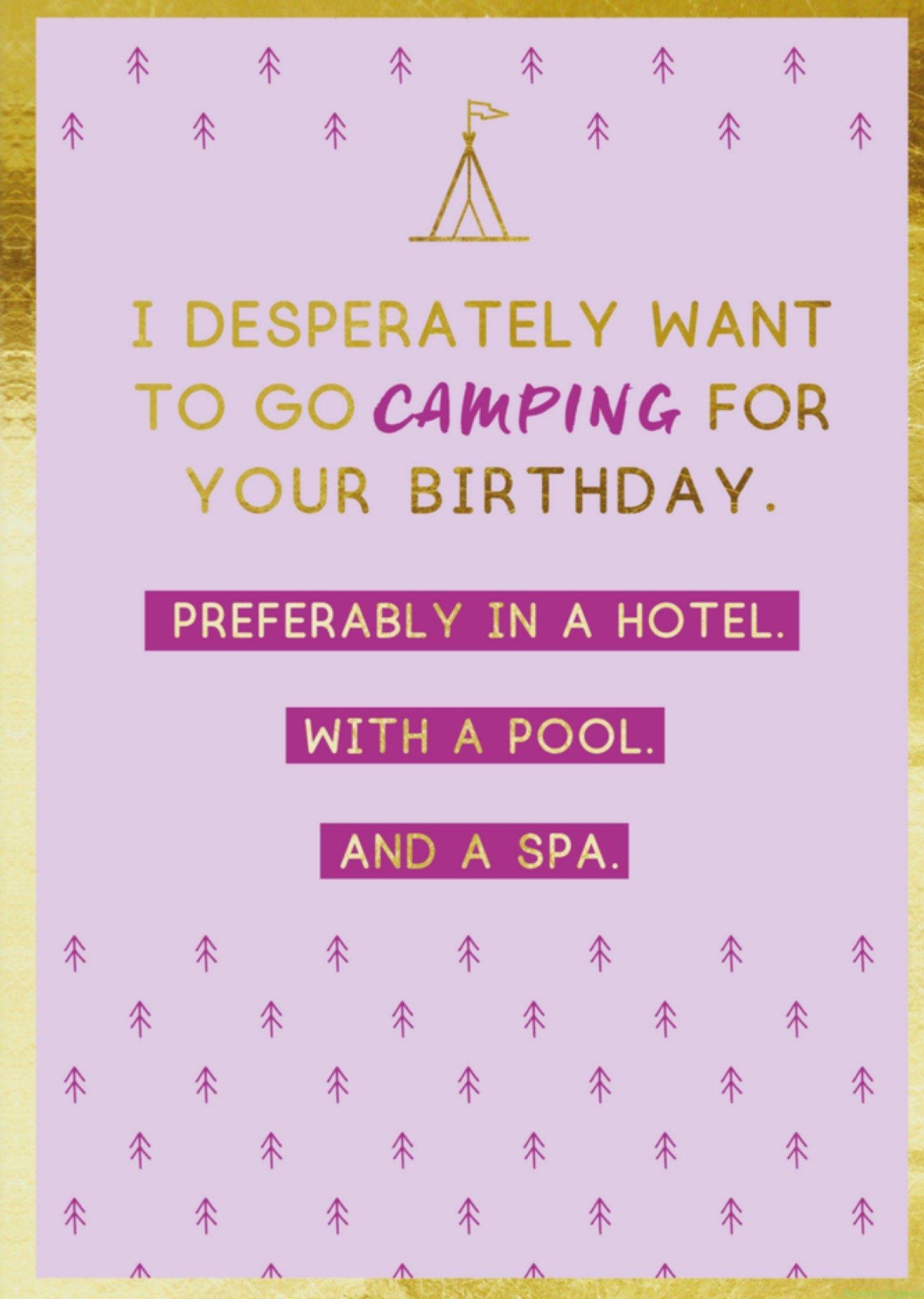 The London Studio Verjaardagskaart camperen