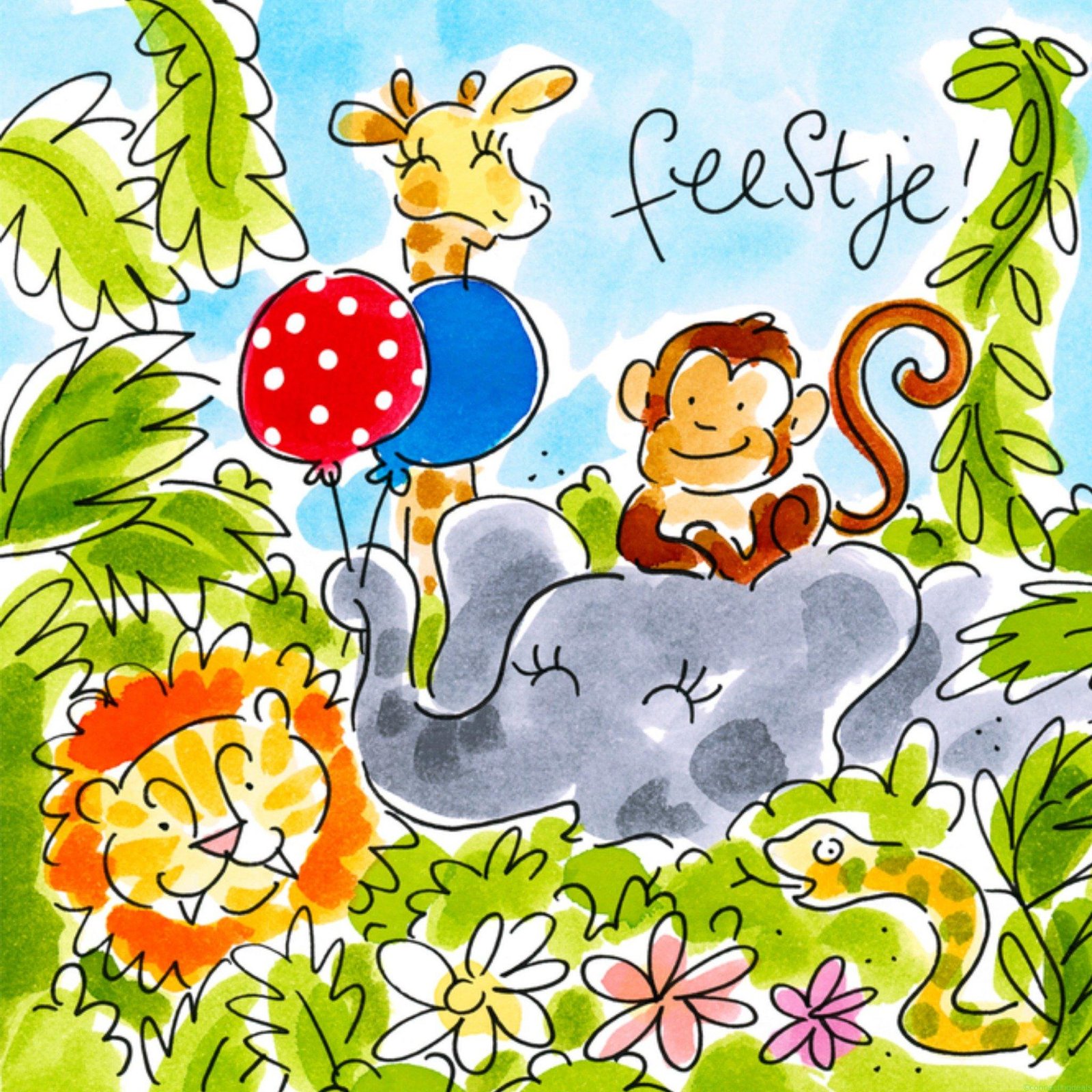 Blond Amsterdam Uitnodiging verjaardag