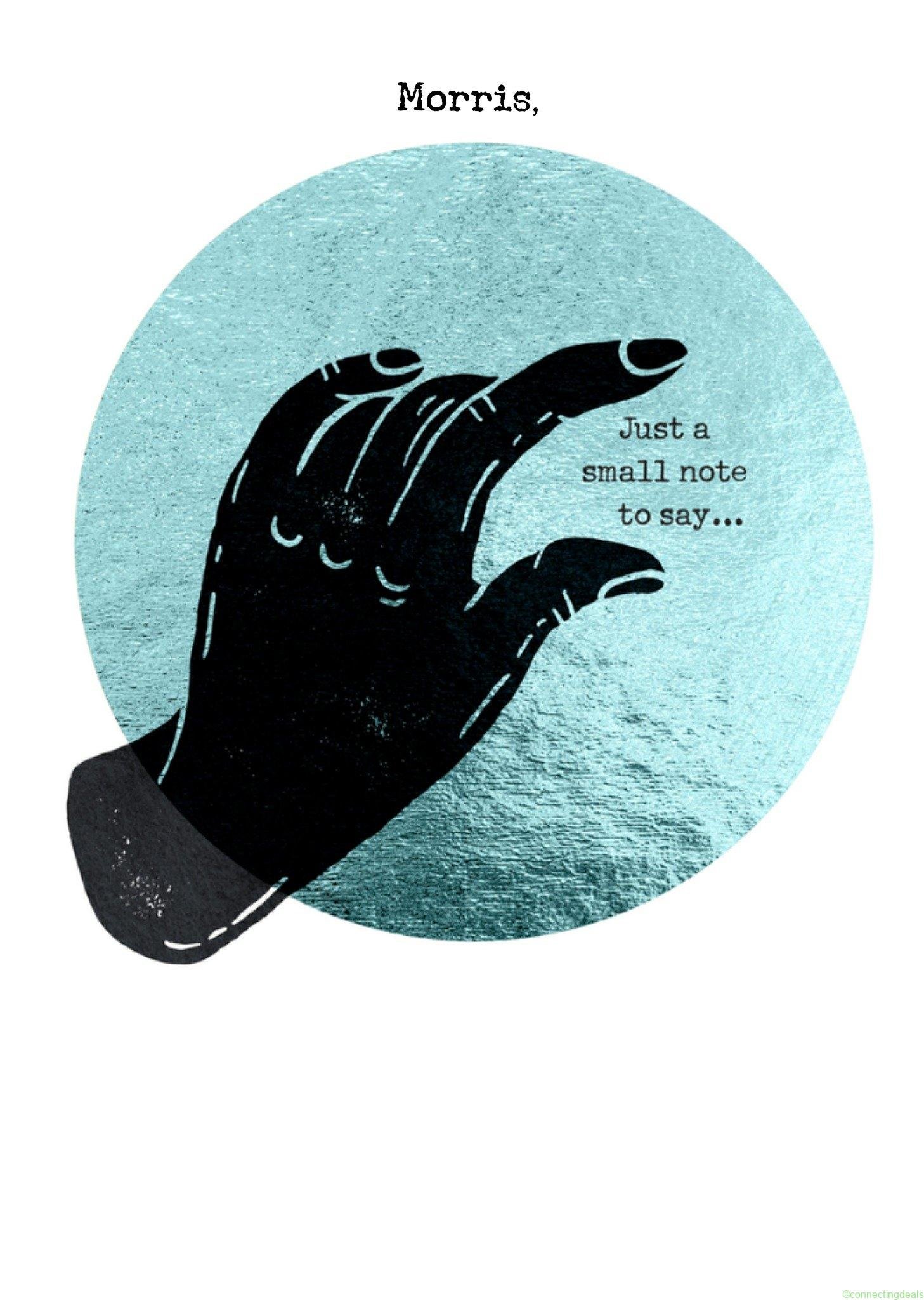 Bright Spot Sorry kaart Just a small note to